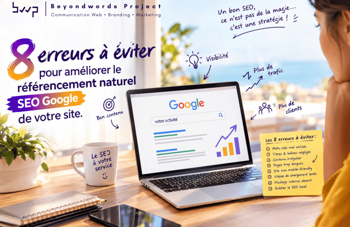 8 erreurs à éviter absolument pour améliorer le référencement naturel SEO Google de votre site